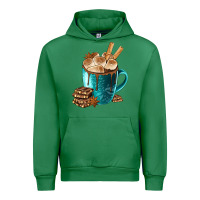 Emerald Chocolate And Coffee Urban Hoodie - FaDigitalArtStudio