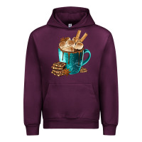 Mauve Wine Chocolate And Coffee Urban Hoodie - FaDigitalArtStudio