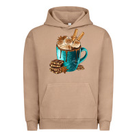 Pigment Burro Chocolate And Coffee Urban Hoodie - FaDigitalArtStudio