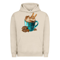 Pigment French Oak Chocolate And Coffee Urban Hoodie - FaDigitalArtStudio