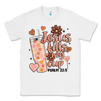 White valentine jesus fills my cup Classic Tee - MaliasSmallBusiness