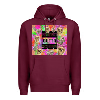 Burgundy straight outta fucks to give Premium Hoodie - TumblerDesignByShophia