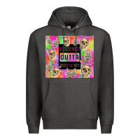 Charcoal Heather straight outta fucks to give Premium Hoodie - TumblerDesignByShophia