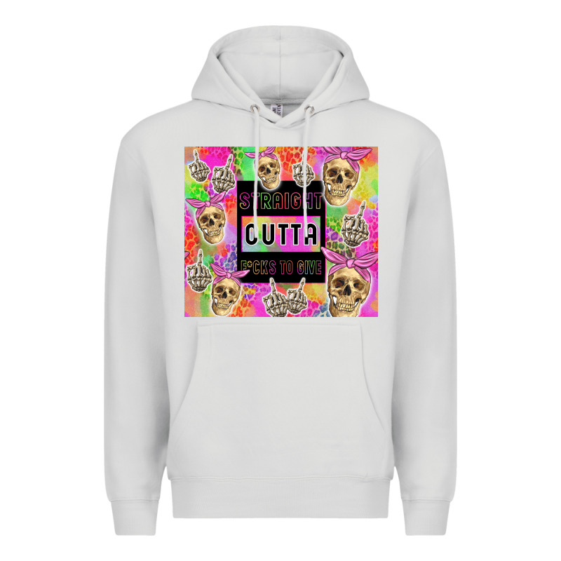 Straight Outta Fucks To Give Premium Hoodie by TumblerDesignByShophia | Teevron