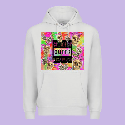 Straight Outta Fucks To Give Premium Hoodie Designed By Tumblerdesignbyshophia