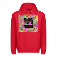 Red straight outta fucks to give Premium Hoodie - TumblerDesignByShophia