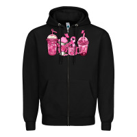 Black breast cancer coffee Zipper Hoodie - Jasminsmagicworld