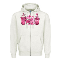Oatmeal Heather breast cancer coffee Zipper Hoodie - Jasminsmagicworld