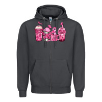 Smoke breast cancer coffee Zipper Hoodie - Jasminsmagicworld