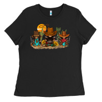 Black western gnomies Ladies Tee - FaDigitalArtStudio