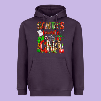 Santa's Favorite Cna Heavyweight Hoodie Designed By Texasbilliewilder
