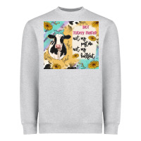 Heather Grey not today heifer Heavyweight Sweatshirt - MaliasSmallBusiness