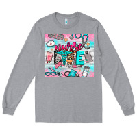 Heather Grey nurse life Long Sleeve Tee - NancyCooperArtShop