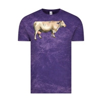 Cloud Purple charolais cattle Vintage Tee - LillyAllenDesigns