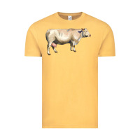 Vintage Mustard charolais cattle Vintage Tee - LillyAllenDesigns
