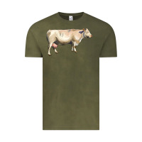 Vintage Olive charolais cattle Vintage Tee - LillyAllenDesigns