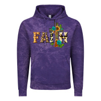 Cloud Purple faith with cross Vintage Hoodie - BarkalooDesign