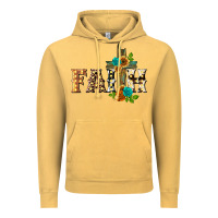 Vintage Mustard faith with cross Vintage Hoodie - BarkalooDesign