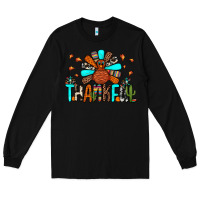 Black thankful turkey Long Sleeve Tee - JahusDesignShop