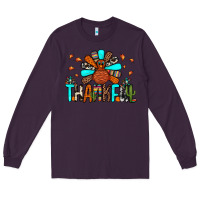 Plum thankful turkey Long Sleeve Tee - JahusDesignShop