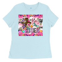Baby Blue He is risen 20oz tumbler Ladies Tee - Neo Western