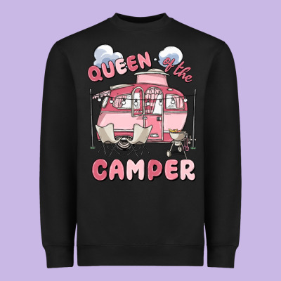 Queen Of The Camper Heavyweight Sweatshirt Designed By Maliassmallbusiness