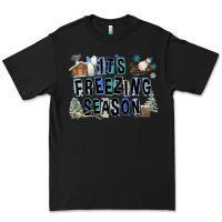 Black It's Freezing Season Premium Tee - FaDigitalArtStudio