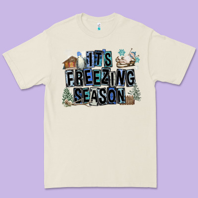 It's Freezing Season Premium Tee Designed By Fadigitalartstudio