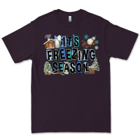 Plum It's Freezing Season Premium Tee - FaDigitalArtStudio