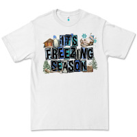 White It's Freezing Season Premium Tee - FaDigitalArtStudio