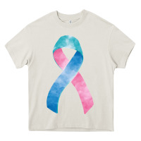 Cream thyroid cancer ribbon fa element Heavy Core Tee - FaDigitalArtStudio