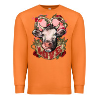 Carrot Cow Valentine's Day love Premium Sweatshirt - HowdyJamesFarm