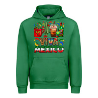 Emerald Viva Mexico Coffee Cups With Cactus And Tequila Urban Hoodie - FaDigitalArtStudio
