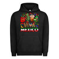 Pigment Black Viva Mexico Coffee Cups With Cactus And Tequila Urban Hoodie - FaDigitalArtStudio