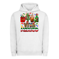 Pigment Lunar Rock Viva Mexico Coffee Cups With Cactus And Tequila Urban Hoodie - FaDigitalArtStudio