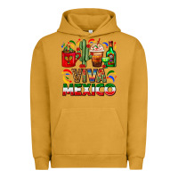 Pigment Peanut Butter Viva Mexico Coffee Cups With Cactus And Tequila Urban Hoodie - FaDigitalArtStudio