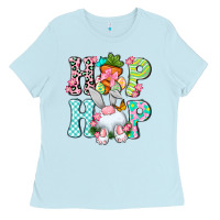 Baby Blue Hip hop Happy Easter Ladies Tee - Neo Western