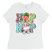 White Hip hop Happy Easter Ladies Tee - Neo Western
