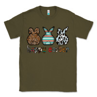 Army Green Happy Easter Classic Tee - CowhideDigitalArt