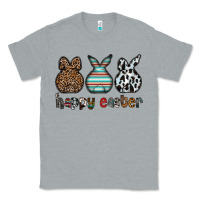 Heather Grey Happy Easter Classic Tee - CowhideDigitalArt