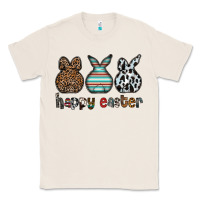 Natural Happy Easter Classic Tee - CowhideDigitalArt