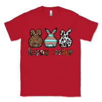 Red Happy Easter Classic Tee - CowhideDigitalArt