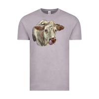 Charolais Cattle Face Vintage Tee | Teevron