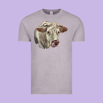 Charolais Cattle Face Vintage Tee Designed By Lillyallendesigns