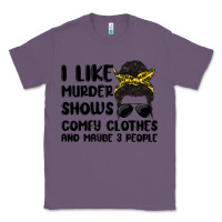Lavender i like murder shows comfy clothes and maybe 3 peop Classic Tee - MaliasSmallBusiness