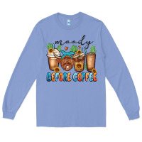 Colony Blue moody before coffee Long Sleeve Tee - MaliasSmallBusiness