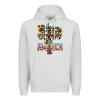 Dove Grey She loves Jesus and America too sunflower Premium Hoodie - HowdyJamesFarm