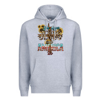 Heather Grey She loves Jesus and America too sunflower Premium Hoodie - HowdyJamesFarm