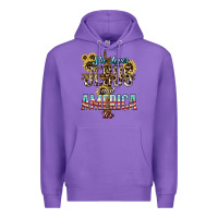 Purple She loves Jesus and America too sunflower Premium Hoodie - HowdyJamesFarm