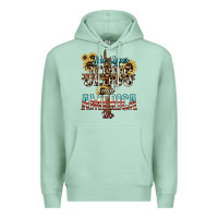 Seafoam She loves Jesus and America too sunflower Premium Hoodie - HowdyJamesFarm